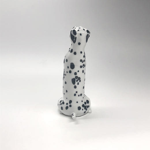 不仁斋新品 薛继业 雕塑 瓷胎 釉下黑 斑点狗 商品图1