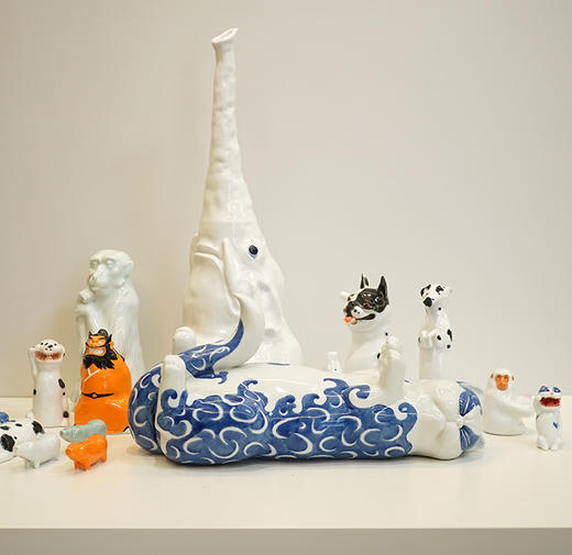 不仁斋 薛继业 手作 陶瓷雕塑  两款 大胖睡猫 商品图4