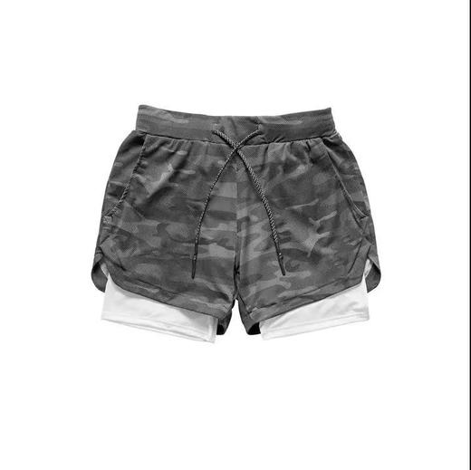 肌肉健身兄弟夏季薄款防走光弹力速干运动短裤男跑步训练五分裤子 商品图10