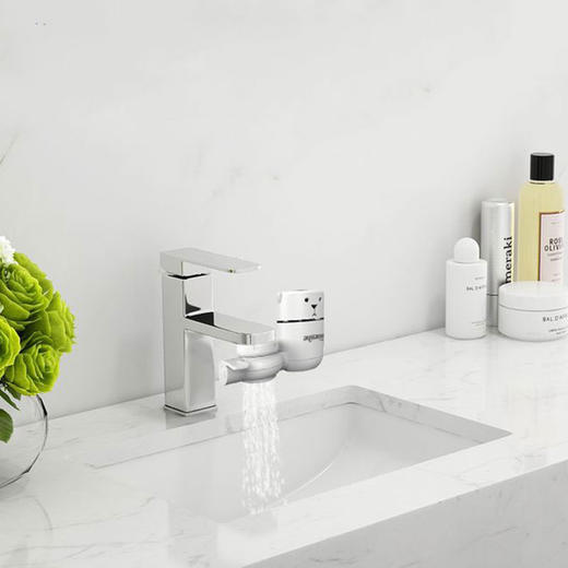 【厨卫两用·易安装·出水快·可调节·可视窗口】水美乐·呆萌小白熊水龙头过滤器 商品图7