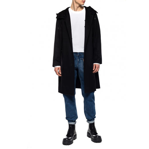 【二】BURBERRY 巴宝莉 男士棉质TB专属标识图案印花圆领长袖T恤 白色 8024600 A1464 商品图1