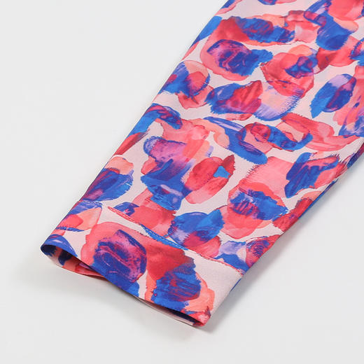 METTE2021年夏季新品女士小西装时尚气质通勤休闲薄款印花外套女 商品图3