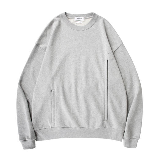 PRIMEE FASTENER CREWNECK SWEATER 隐藏拉链薄款圆领卫衣 商品图4