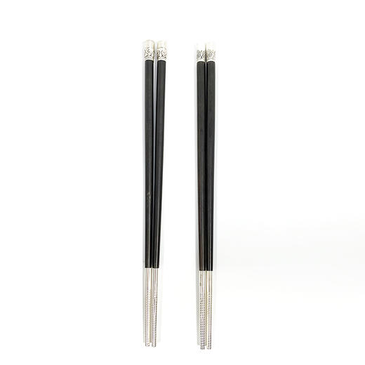 银木镶嵌祥云长花圆筷456/976 商品图1