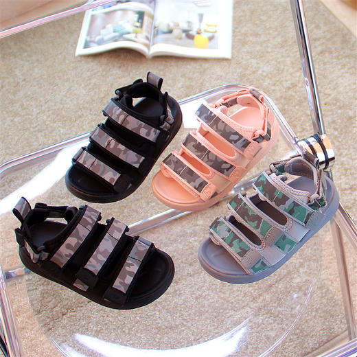 。【儿童凉鞋】*夏季新款韩版儿童迷彩沙滩鞋男童鞋小学生休闲鞋 商品图3