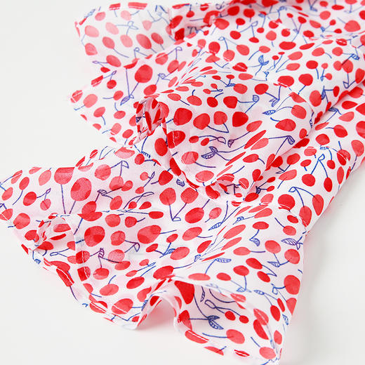 VIMAGE纬漫纪春夏季女装印花雪纺小上衣长袖T恤衫小衬衣V1313915 商品图4