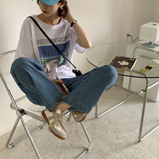 女牛仔阔脚裤210335 商品图9