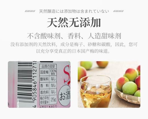 【俏雅日本进口梅酒】 250ml*6瓶 商品图4