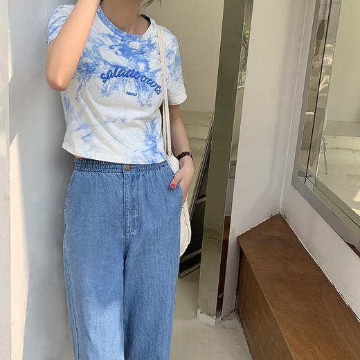 女牛仔阔脚裤210335 商品图3