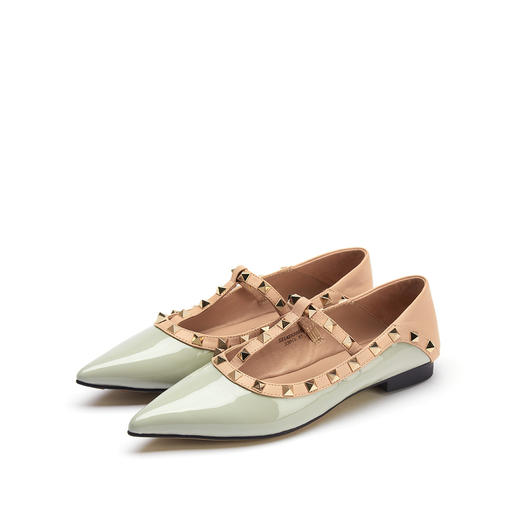 westory女鞋2021春夏季新款时尚浅口平底单鞋潮流柳丁可两穿单鞋女S21AE53501 商品图2