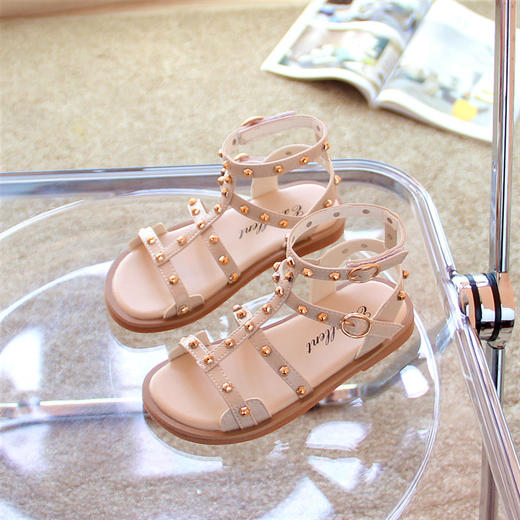 【儿童凉鞋】夏季新款儿童时尚公主鞋女孩露趾沙滩鞋网红童鞋 商品图2