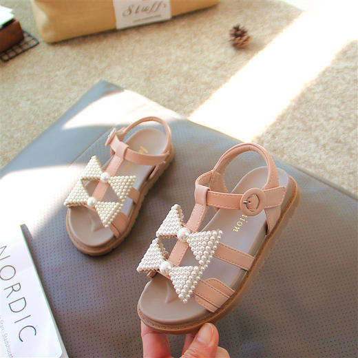 【儿童凉鞋】夏季儿童鞋小女孩蝴蝶结公主鞋时尚软底沙滩鞋 商品图2