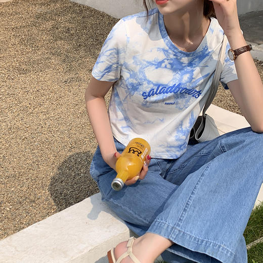 女牛仔阔脚裤210335 商品图6