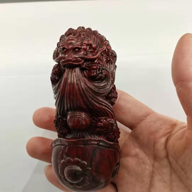 W°盘龙如意把件