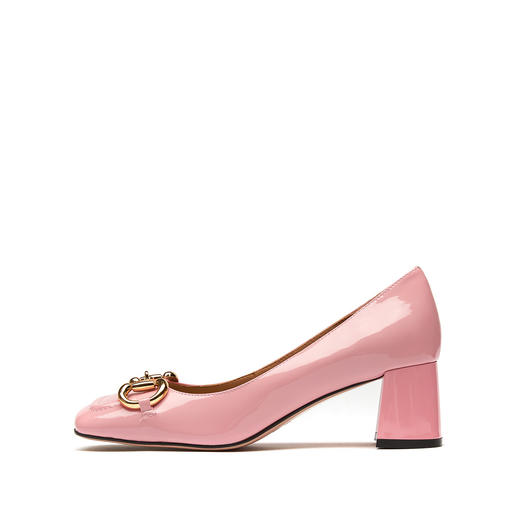 westory女鞋2021夏季新款方头经典马衔扣粗跟中跟ins风玛丽珍单鞋女S21AE53561 商品图3