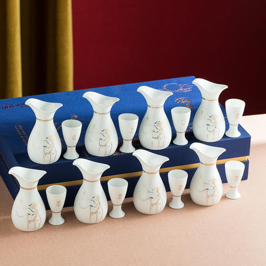 玉尊酒具将进酒骨瓷套装 商品图1