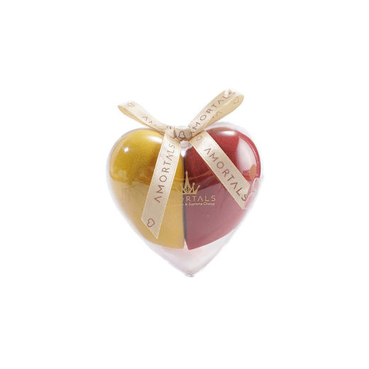 AMORTALS尔木萄 心悦美妆蛋套盒2个装+蛋夹 红黄 蓝粉 心形 韩国 商品图2