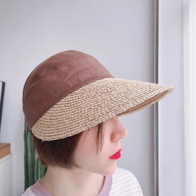 空顶遮阳帽女网红ins同款可调节草帽沙滩度假防晒帽韩版潮