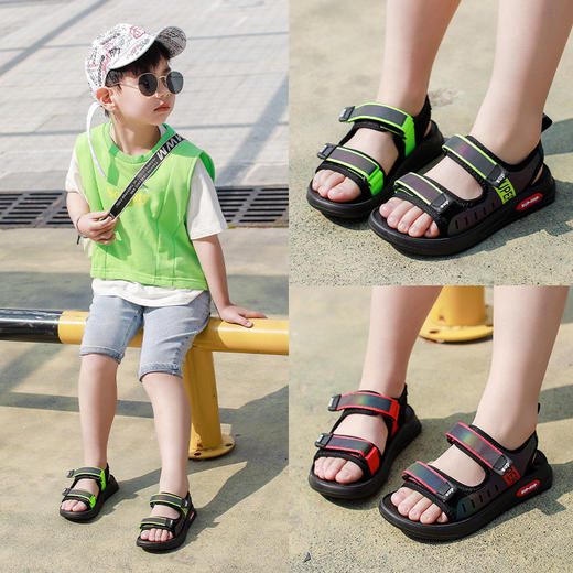 【儿童凉鞋】夏季中大童儿童童鞋气垫软底沙滩鞋 商品图2