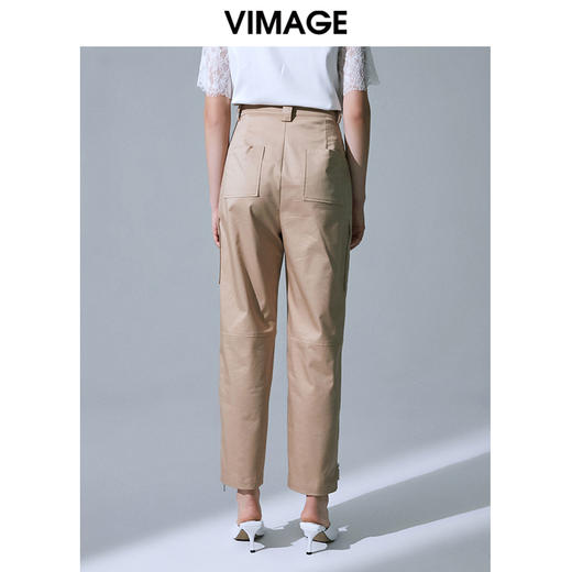 VIMAGE纬漫纪夏季通勤百搭九分高腰显瘦直筒九分裤职业西裤裤子V1505106 商品图4