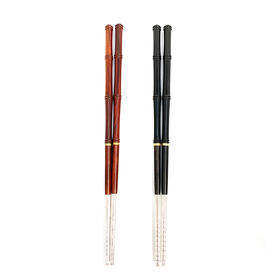 竹节红木999纯银镶嵌便携筷1014/1025