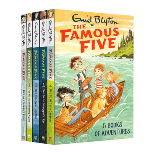 疯狂侦探团1-5册 英文原版 The Famous Five 5-Book Collection 五个小伙伴历险记 友谊冒险 青少年英语课外探险小说 英文版书籍 商品图3