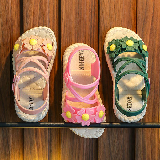 【儿童凉鞋】 乔珀夏季小女孩宝宝时尚公主中大童软底沙滩童鞋 商品图3
