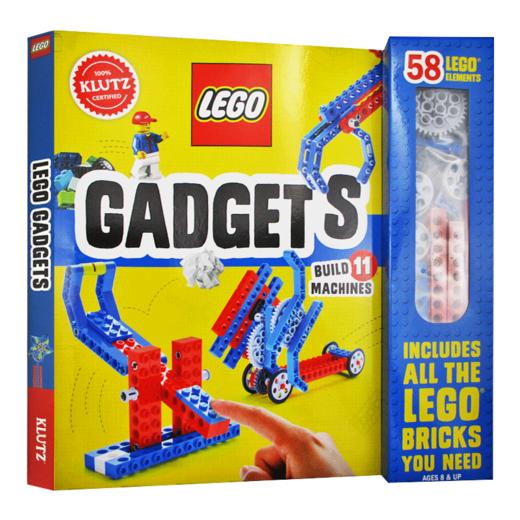 乐高可动小机器 英文原版 LEGO Gadgets DIY玩具手工组装套装书 小学STEM辅导用书 Klutz 附配件 英文版进口原版英语书籍 商品图0