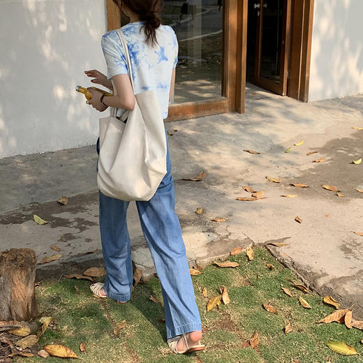 女牛仔阔脚裤210335 商品图5