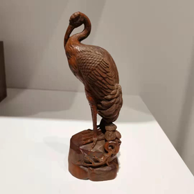 W°黄杨做旧鹤