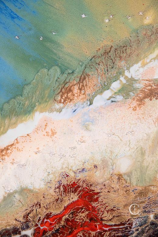 珐琅彩新彩结合富贵祥和赏盘 商品图4