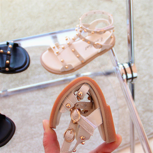 【儿童凉鞋】夏季新款儿童时尚公主鞋女孩露趾沙滩鞋网红童鞋 商品图0