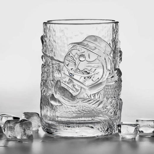 顺丰发货 | 哆啦A梦浮雕玻璃水杯1只装 机器猫咖啡透明浮雕杯冷饮杯[福利品] 商品图0