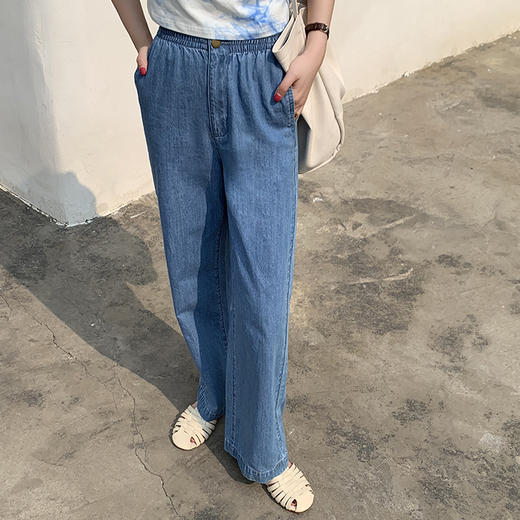 女牛仔阔脚裤210335 商品图1