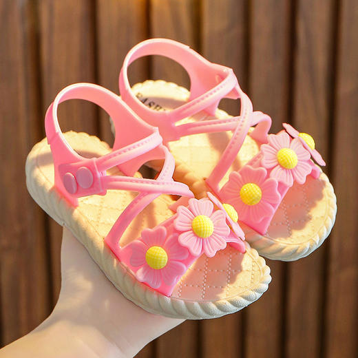 【儿童凉鞋】 乔珀夏季小女孩宝宝时尚公主中大童软底沙滩童鞋 商品图0