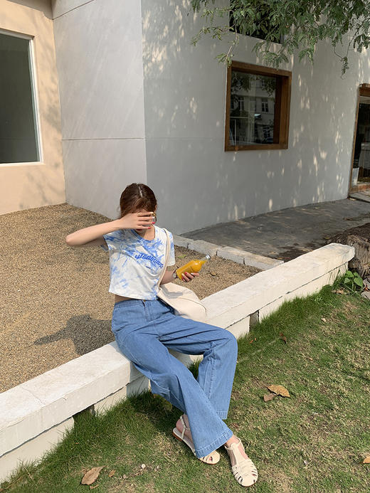 女牛仔阔脚裤210335 商品图11