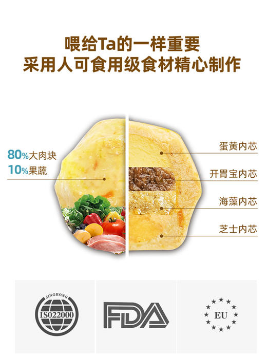 昵趣蛋狗狗元气能量肉蛋泰迪金毛幼犬除口臭补钙训练奖励宠物零食 商品图4