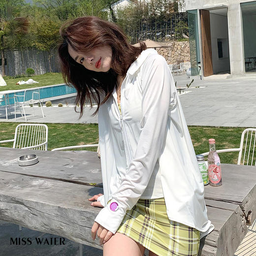 拍2送美腿连裤袜1双！【冰感防晒，UPF50+】全新黑科技冰感-8℃防晒衣，特有感温贴，紫外线变色片，加大加宽帽檐，360°护脸护颈全面防晒，时尚鱼尾设计，轻薄丝滑，亲肤透气！ 商品图11