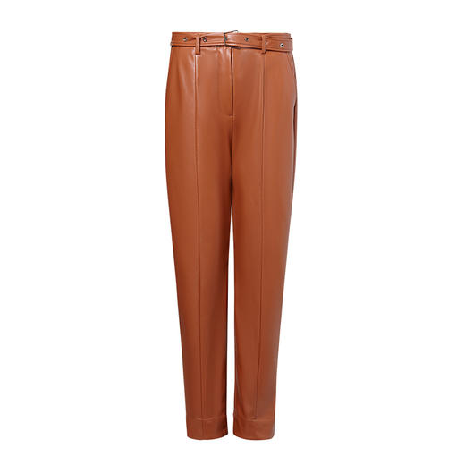 VIMAGE纬漫纪高腰显瘦九分皮裤休闲裤裤子V1505101 商品图6