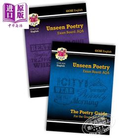 预售 CGP GCSE English Literature AQA Unseen Poetry Guide 英语文学诗歌备考指南两册