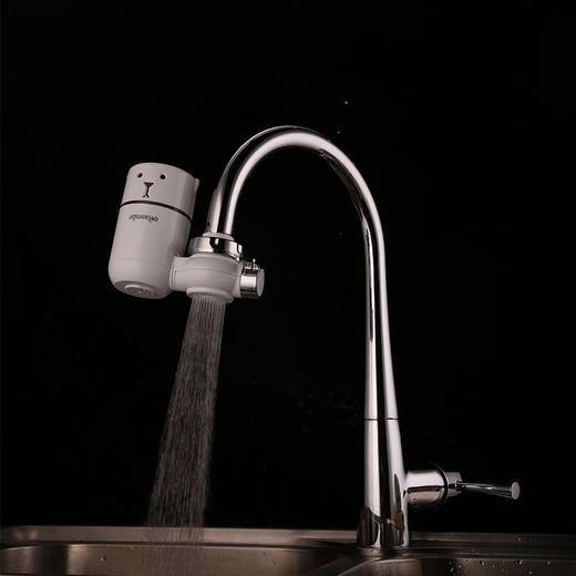 【厨卫两用·易安装·出水快·可调节·可视窗口】水美乐·呆萌小白熊水龙头过滤器 商品图5