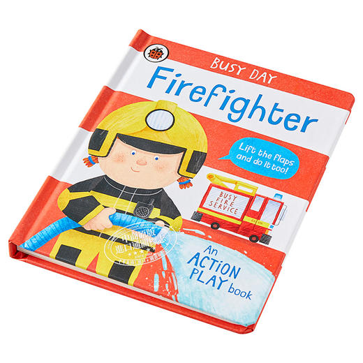 【中商原版】Busy Day: Firefighter 小瓢虫职业机关书消防员 低幼亲子启蒙机关操作书 纸板书 英文原版 2-4岁 商品图2