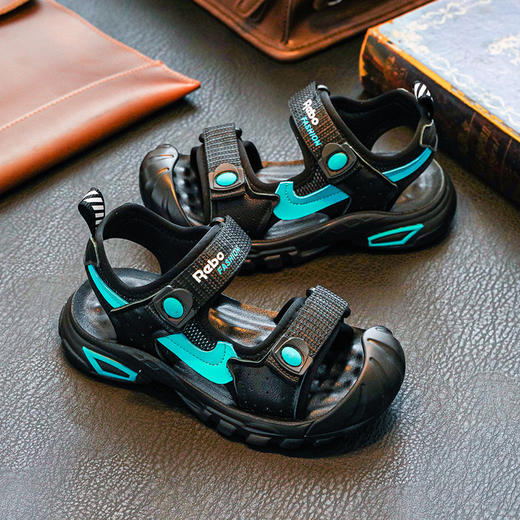 【儿童凉鞋】富的乐夏季小童宝宝沙滩鞋小孩软底中大童男童鞋子 商品图2