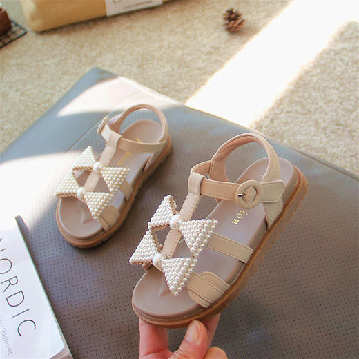 【儿童凉鞋】夏季儿童鞋小女孩蝴蝶结公主鞋时尚软底沙滩鞋 商品图4
