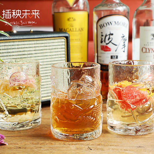 顺丰发货 | 哆啦A梦浮雕玻璃水杯1只装 机器猫咖啡透明浮雕杯冷饮杯[福利品] 商品图8