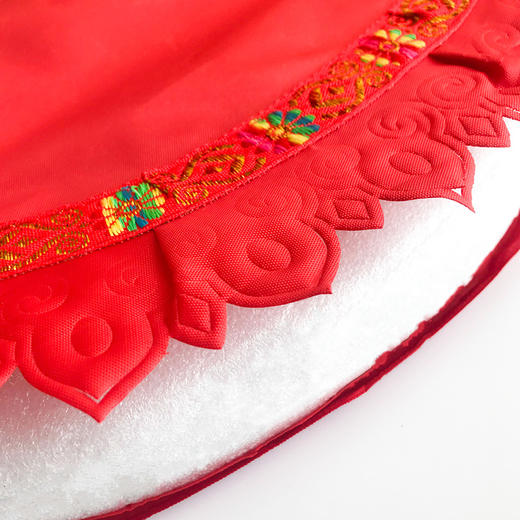 绣单花60x5圆垫（红） 商品图3