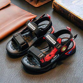 【儿童凉鞋】富的乐夏季新款软底时尚中大童男孩童鞋帅气露趾沙滩鞋