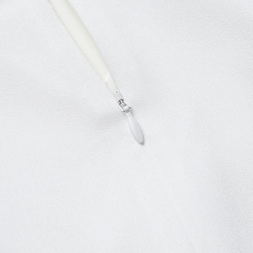 VIMAGE纬漫纪V领雪纺收腰长裙高腰中长款连衣裙V1507164 商品图6