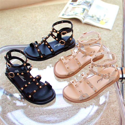 【儿童凉鞋】夏季新款儿童时尚公主鞋女孩露趾沙滩鞋网红童鞋 商品图4