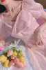 张心子「邂逅小邹菊」粉色公主裙2021新款夏碎花欧根纱连衣裙女仙DY041702 商品缩略图4